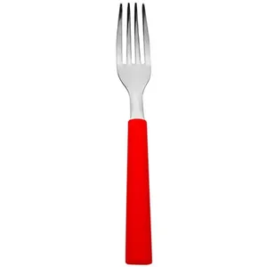 Jogo de 6 Garfos de Mesa Vermelho Intenso