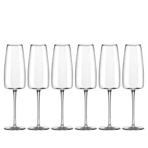 Jogo de 6 Taças de Cristal Espumante 340 ML Petra Classic
