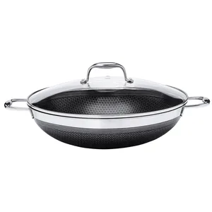 Panela Wok Mail Order Oxford, Aço Inox, 34cm, 5L- 104666