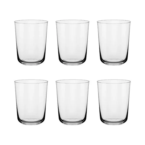 Jogo de 6 Copos de Cristal para Água 445 ml Ginga