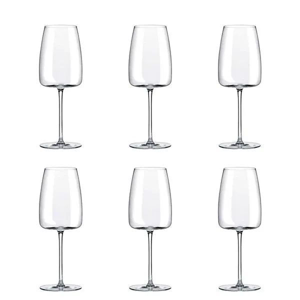 Jogo de 6 Taças de Cristal Para Água 420 ML Petra Classic
