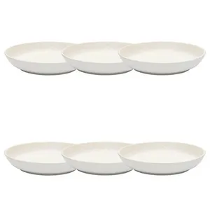 Jogo de 6 Pratos Fundos 20,5cm Flat Zen