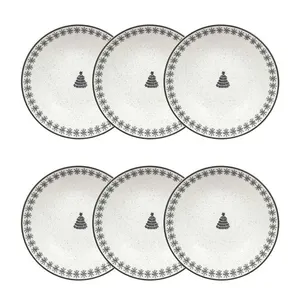 Jogo de 6 Pratos Fundos 20,5 cm Unni Vilarejo de Natal