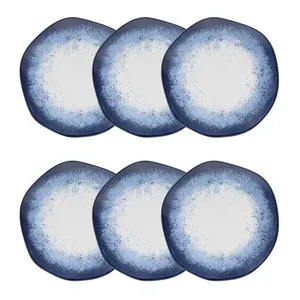 Jogo de 6 Pratos Fundos 22,5 cm Ryo Galápagos