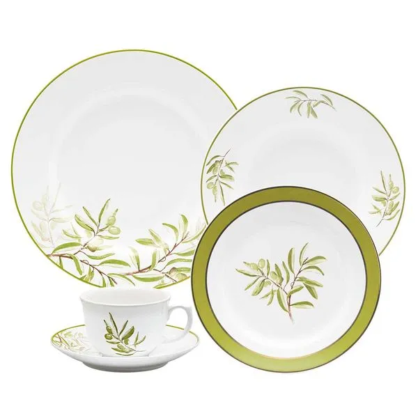 Aparelho de Jantar e Chá 30 Peças Flamingo Oliveiras