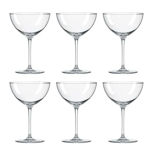 Jogo de 6 Taças de Cristal Coupe 350 Ml Classic