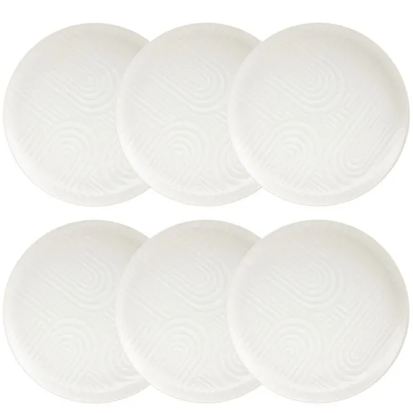 Jogo de 6 Pratos Rasos 26cm Flat Zen