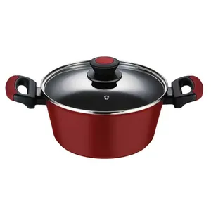 Caçarola Antiaderente para Indução 24 Cm Everyday Vermelha