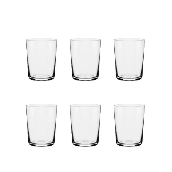 Jogo de 6 Copos de Cristal para Suco 340 ml Ginga