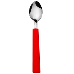 Jogo de 6 Colheres de Chá Vermelho Intenso