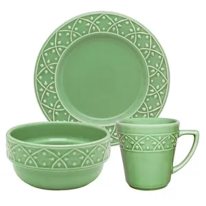 Conjunto Lanche de 3 Peças Mendi Sálvia