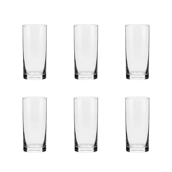 Jogo de 6 Copos de Cristal 390 Ml Flat Classic