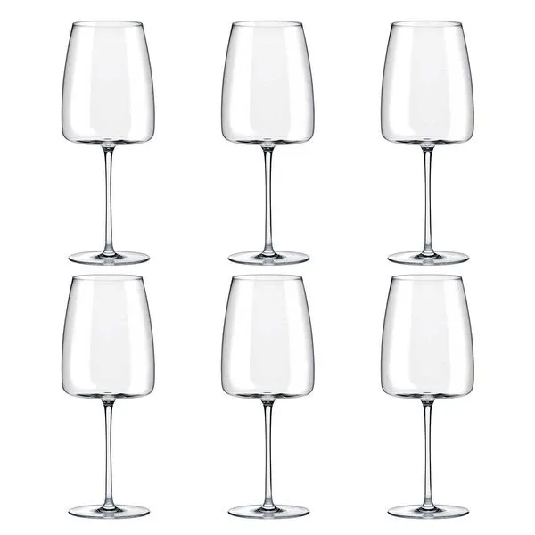 Jogo de 6 Taças de Cristal Bordeaux 670 ML Petra Classic