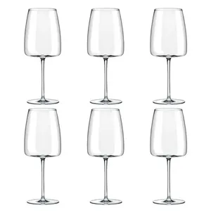 Jogo de 6 Taças de Cristal Bordeaux 670 ML Petra Classic
