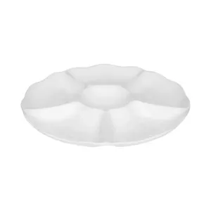Petisqueira de Porcelana Oxford Branca 28cm