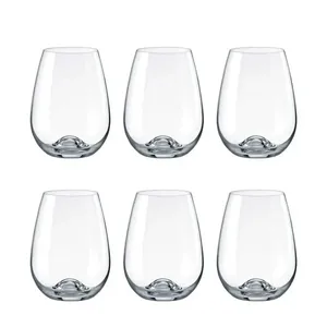 Jogo de 6 Copos de Cristal Vinho Tinto 460 ml Easy