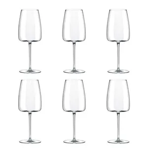 Jogo de 6 Taças de Cristal Para Vinho 510 ML Petra Classic