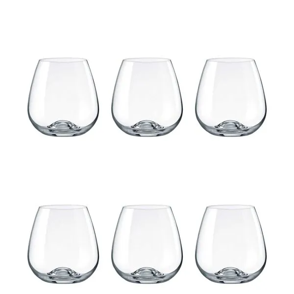 Jogo de 6 Copos de Cristal Vinho Branco 440 ml Easy