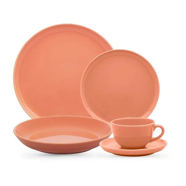 Aparelho de Jantar e Chá 30 Peças Flat Apricot