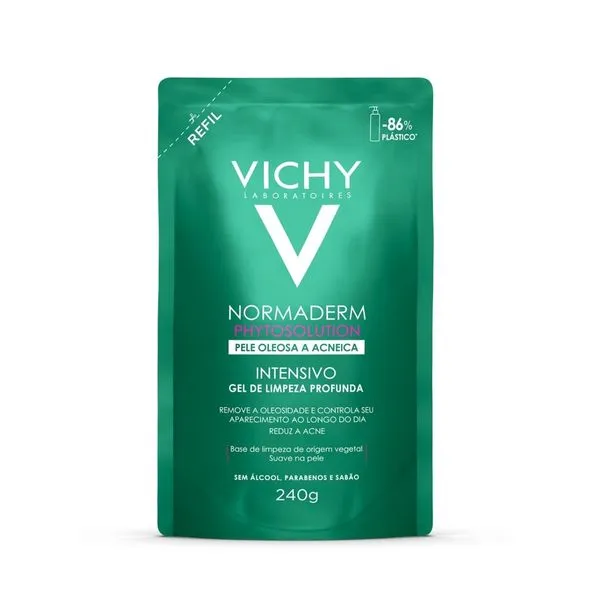 Gel de Limpeza Facial Vichy Normaderm Phytosolution Pele Oleosa e Acneica 240g