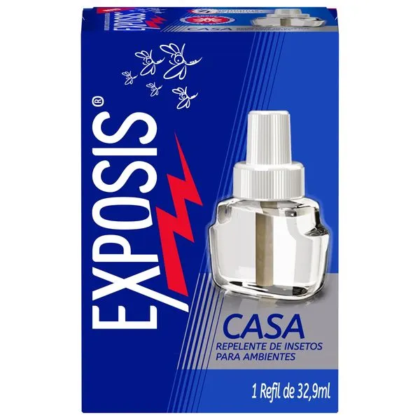 Repelente Elétrico Exposis Casa Sem Fragrância Líquido Refil 32,9ml