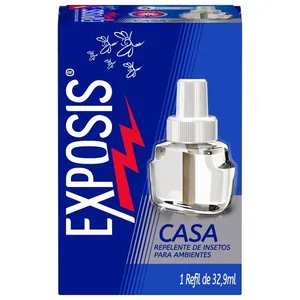 Repelente Elétrico Exposis Casa Sem Fragrância Líquido Refil 32,9ml