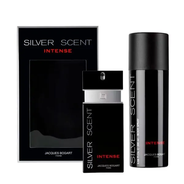 Jacques Bogart - Kit Silver Scent Intense Masculino - EDT 100ml + Body Spray 200ml