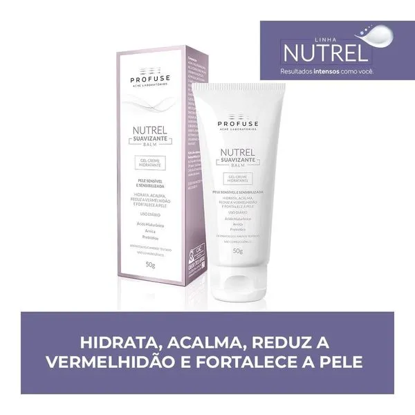 Creme Hidratante Peles Sensíveis Profuse Nutrel Balm Gel 50g