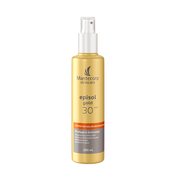Protetor Solar Episol Gold Bronzeador FPS30 Spray 200ml