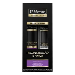 Kit Shampoo TRESemmé Reconstrução e Força 350ml 1 Unidade + Condicionador TRESemmé Reconstrução e Força Colágeno e Arginina 175ml 1 Unidade