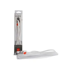 Cabo Micro Usb V8 Dauftech Branco 2 Metros