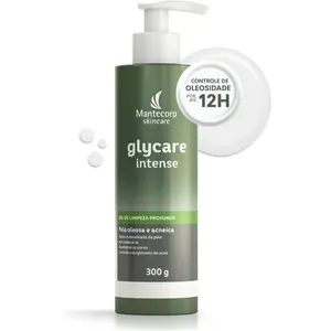 Gel de Limpeza Facial Mantecorp Skincare Glycare Intense Pele Oleosa e Acneica 300g