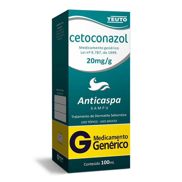 Cetoconazol 20mg/g Shampoo 100ml Genérico Teuto
