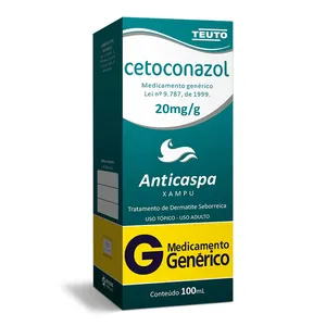 Cetoconazol 20mg/g Shampoo 100ml Genérico Teuto