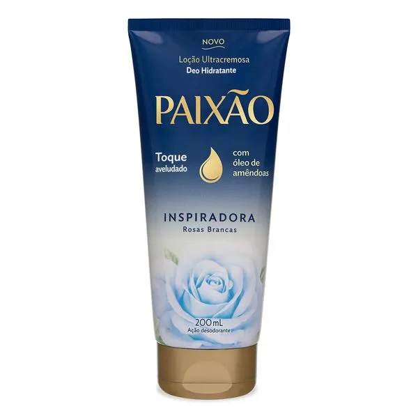 Loção Hidratante Paixão Inspiradora Rosas Brancas Ultracremosa 200ml