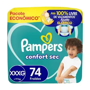 Fralda Pampers Confort Sec XXG 74 Unidades