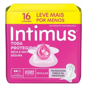 Absorvente Intimus Toda Protegida Dia Seca Com abas - 16 un
