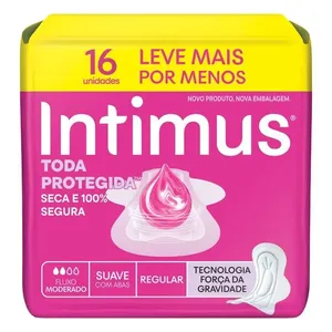 Absorvente Intimus Toda Protegida Dia Suave Com abas - 16 un