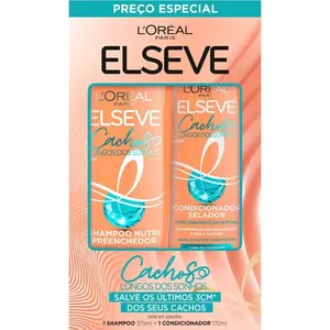 Kit Shampoo Elseve Cachos Longos dos Sonhos Nutri Preenchedor e Selador 375ml 1 Uni + Condicionador 170ml 1 Uni