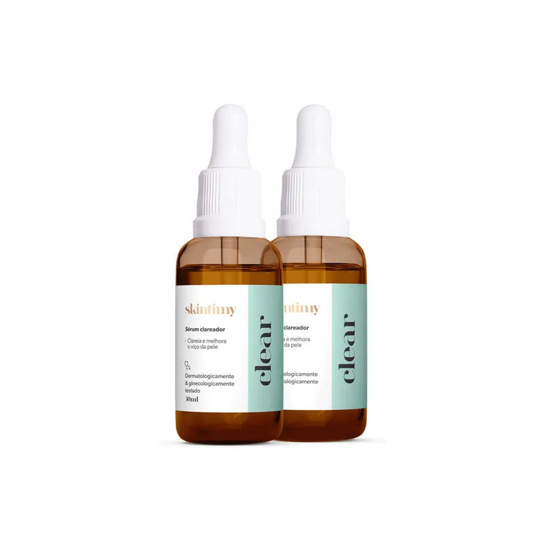Kit 2 Séruns Clear Para Clarear Axilas E Área Íntima Skintimy 30ml