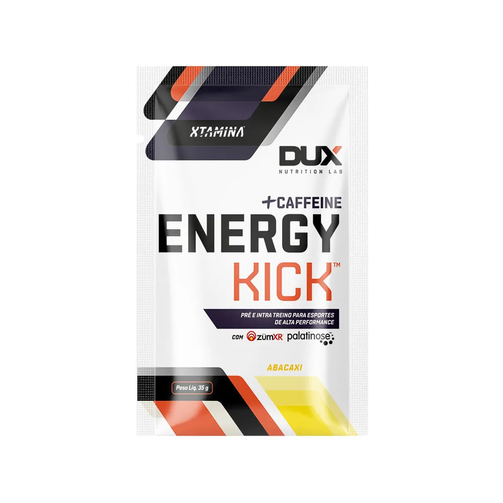 Sachê Pré E Intra-treino Com Cafeína De Liberação Dupla Energykick™ Dux® Sabor Abacaxi 35g