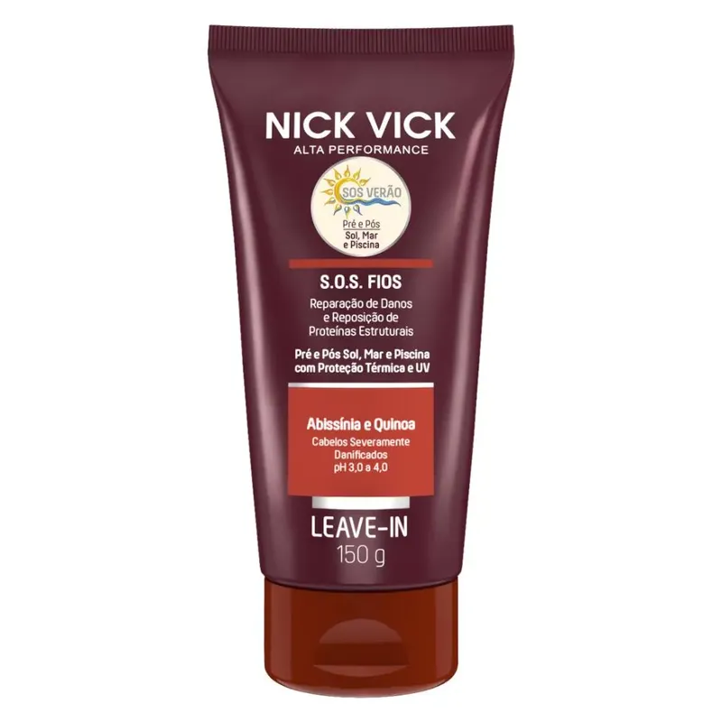 Leave-in Sos Fios Alta Performance Nick Vick 150g