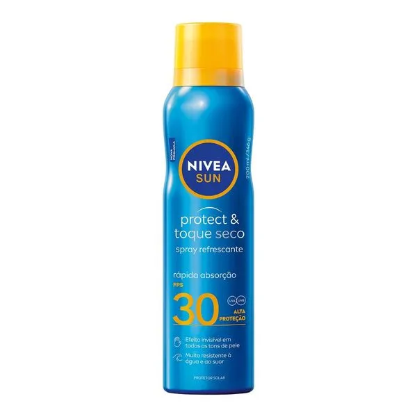 Protetor Solar Nivea Sun Protect & Toque Seco FPS30 Spray 200ml