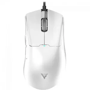 Mouse Gamer Force One Phantom White, USB, Sensor Paw 3395, 26000 DPI, 5 Botões Único / Branco