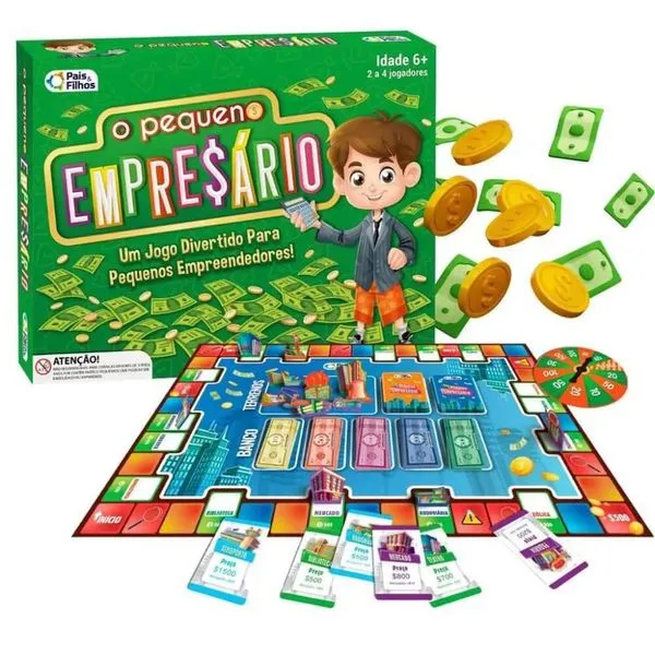 Jogo de Tabuleiro - O Pequeno Empresario - Pais & Filhos