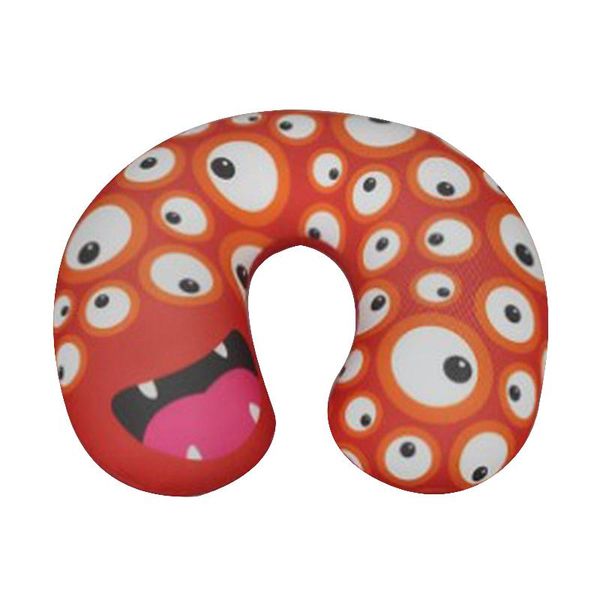 Almofada de Pescoço Infantil - Monstrinho - Vermelho - Fom