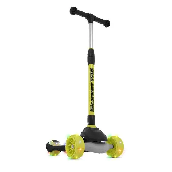 Skatenet Led Pro Dobravel Preto e Verde
