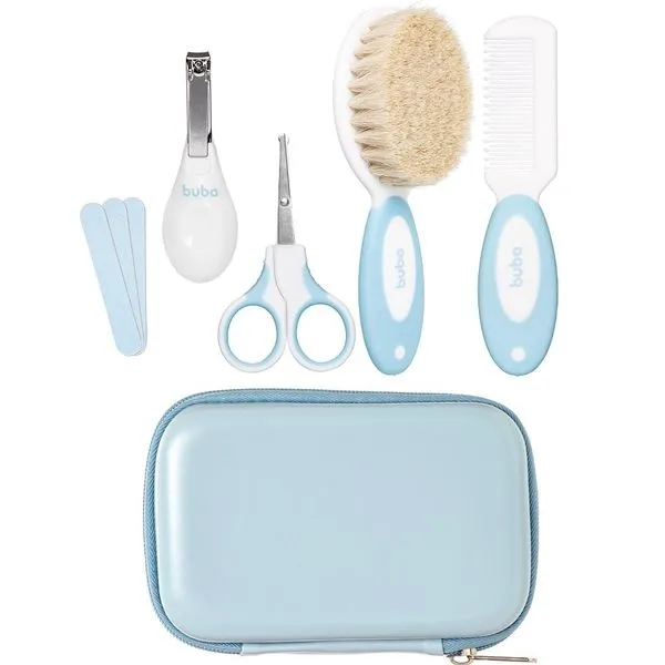 Kit Cuidados do Bebê Buba Com Estojo Azul Único