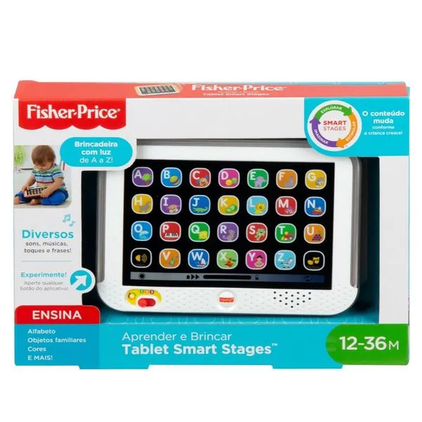 Tablet de Aprendizagem - Cresce Comigo - Branco - Mattel