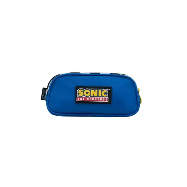Estojo Escolar Masculino Sonic Azul U / Azul